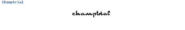 Fuente Champtrial.ttf