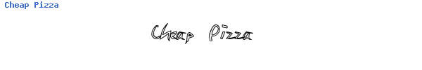 Fuente Cheap Pizza.ttf