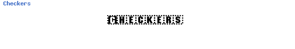 Fuente Checkers.ttf