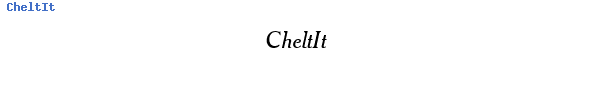 Fuente CheltIt.ttf