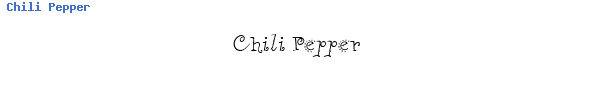 Fuente Chili Pepper.ttf