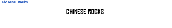 Fuente Chinese Rocks.ttf