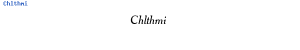 Fuente Chlthmi.ttf