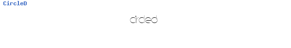 Fuente CircleD.ttf