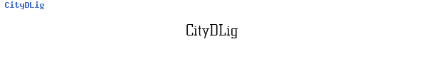 Fuente CityDLig.ttf