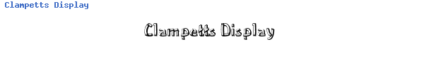 Fuente Clampetts Display.ttf
