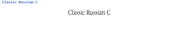 Fuente Classic Russian C.ttf