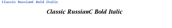 Fuente Classic RussianC Bold Italic.ttf