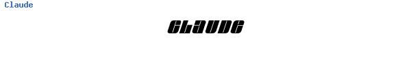 Fuente Claude.ttf