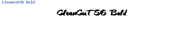 Fuente CleanCut56 Bold.ttf