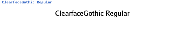 Fuente ClearfaceGothic Regular.ttf