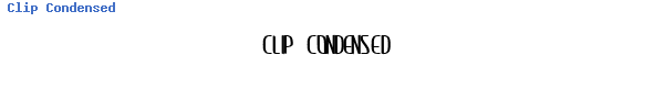 Fuente Clip Condensed.ttf