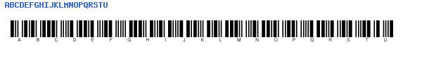 Fuente Code39 fourtext.ttf