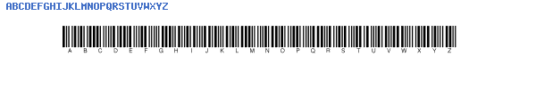 Fuente Code39 sixtext.ttf