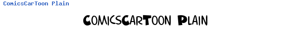 Fuente ComicsCarToon Plain.ttf