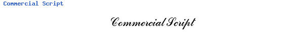Fuente Commercial Script.ttf