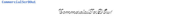 Fuente CommercialScrDOu1.ttf