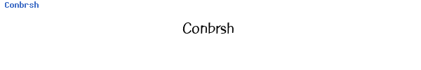 Fuente Conbrsh.ttf