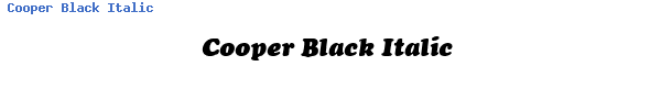 Fuente Cooper Black Italic.ttf