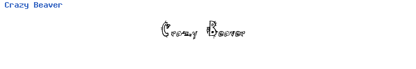 Fuente Crazy Beaver.ttf