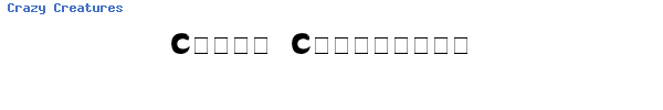 Fuente Crazy Creatures.ttf