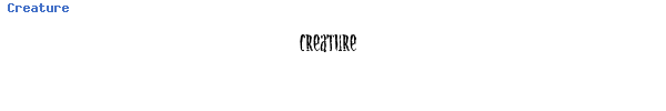 Fuente Creature.ttf