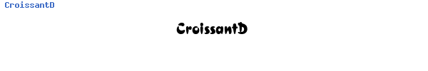 Fuente CroissantD.ttf