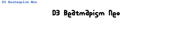 Fuente D3 Beatmapism Neo.ttf