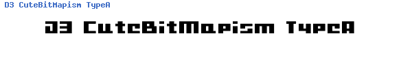 Fuente D3 CuteBitMapism TypeA.ttf