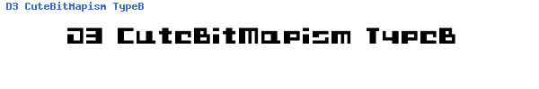 Fuente D3 CuteBitMapism TypeB.ttf