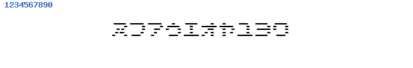 Fuente D3 DigiBitMapism Katakana Thin.ttf