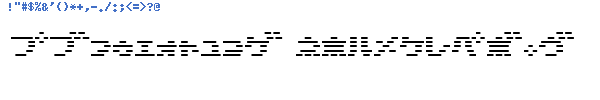 Fuente D3 DigiBitMapism Katakana.ttf