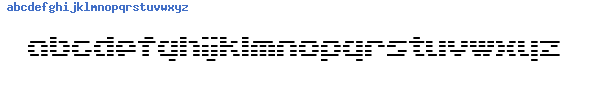 Fuente D3 DigiBitMapism type A.ttf
