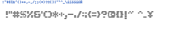 Fuente D3 DigiBitMapism type A.ttf