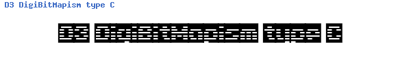 Fuente D3 DigiBitMapism type C.ttf