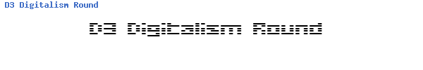 Fuente D3 Digitalism Round.ttf