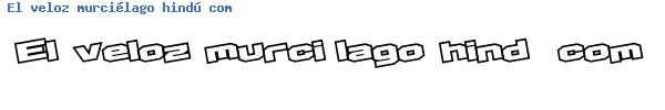 Fuente D3 Egoistism outline leaning.ttf