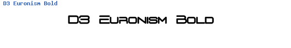 Fuente D3 Euronism Bold.ttf