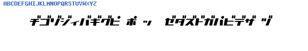 Fuente D3 Factorism Katakana Italic.ttf