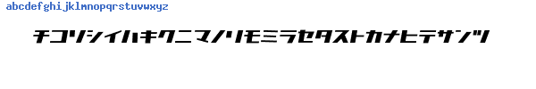 Fuente D3 Factorism Katakana Italic.ttf