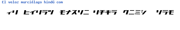 Fuente D3 Factorism Katakana Italic.ttf