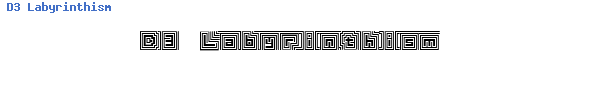 Fuente D3 Labyrinthism.ttf