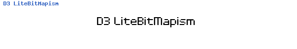 Fuente D3 LiteBitMapism.ttf