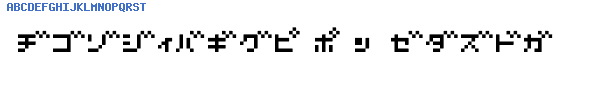 Fuente D3 Littlebitmapism Katakana.ttf