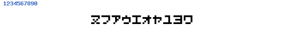 Fuente D3 Littlebitmapism Katakana.ttf