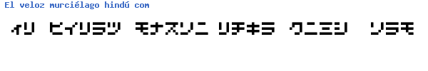 Fuente D3 Littlebitmapism Katakana.ttf