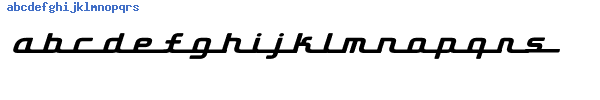 Fuente D3 Roadsterism Long Italic.ttf