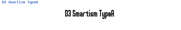 Fuente D3 Smartism TypeA.ttf