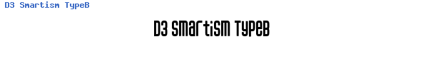 Fuente D3 Smartism TypeB.ttf