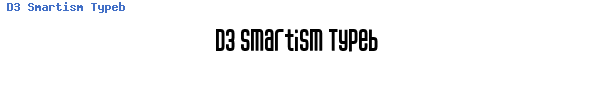Fuente D3 Smartism Typeb.ttf